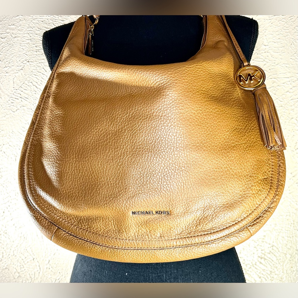 Michael Kors Tan Leather Hobo Purse